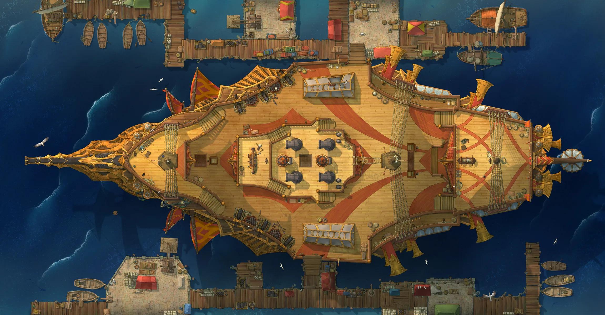 Dragon Ship Exterior map, Duck Vs Crab variant thumbnail
