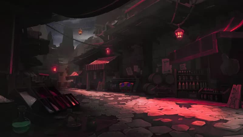 Black Market Streets map, Red Light District variant thumbnail