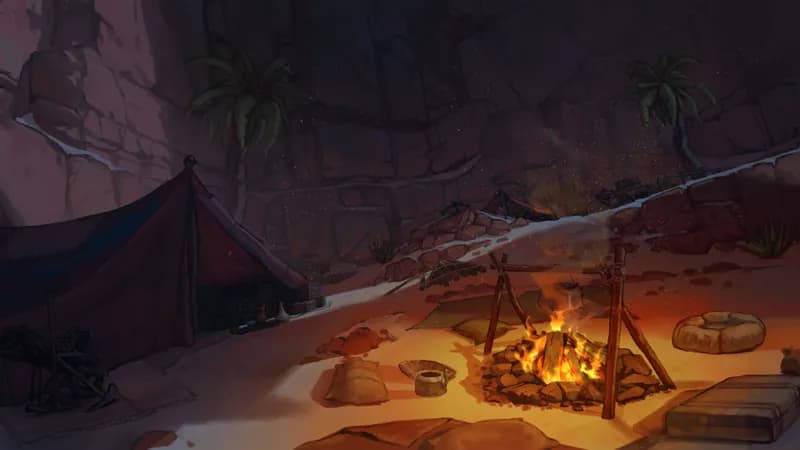 Desert Trading Camp map, Original Night variant thumbnail