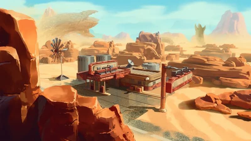 Apocalyptic Fuel Station map, Sandworms variant thumbnail