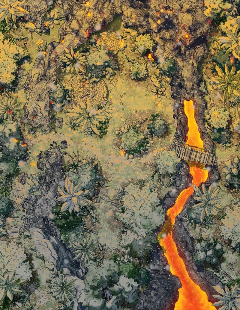 Jungle Lava Flow map, Ashfall variant thumbnail