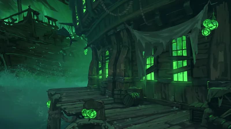 Haunted Dockside Tavern map, Ghost Ship variant thumbnail