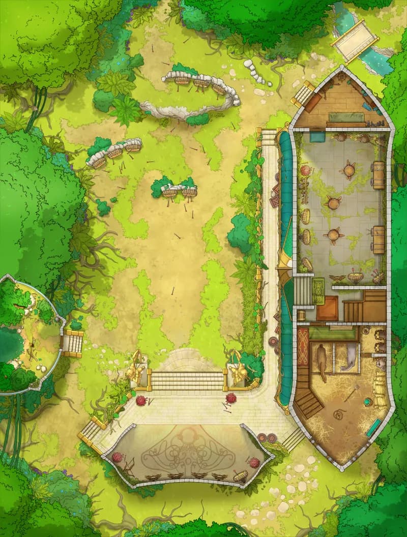 Elven Archery School map, Interior Floor 01 Day variant thumbnail