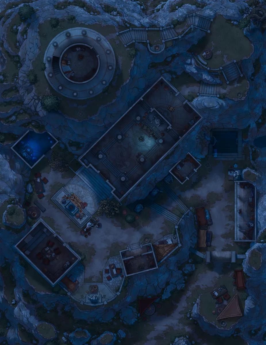 Temple of the Oracle map, Interiors Dark variant thumbnail