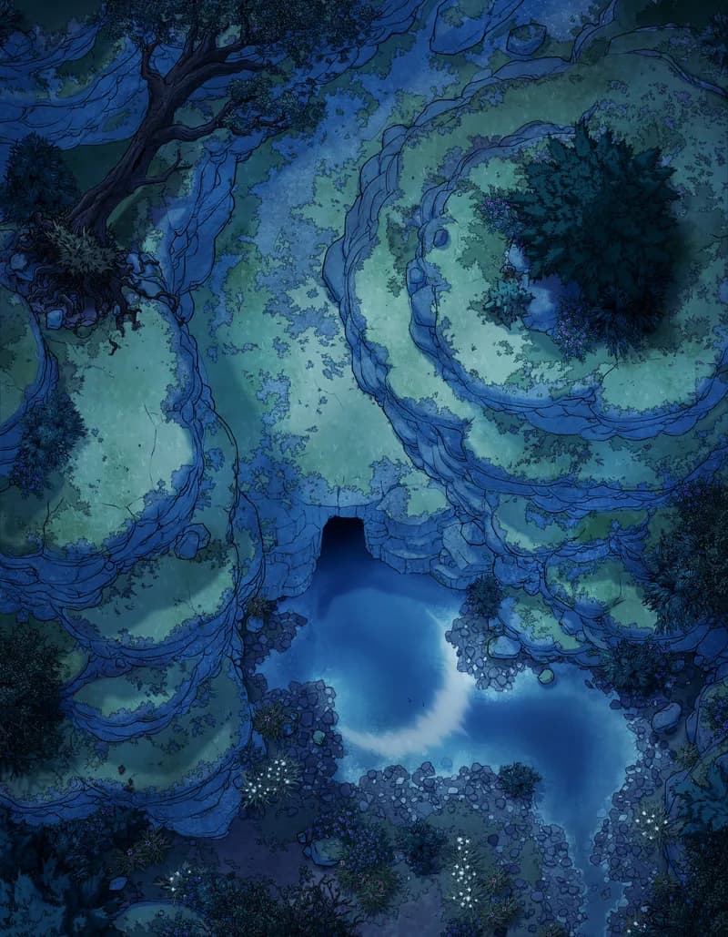 Melting Glacier map, Summer Night variant thumbnail