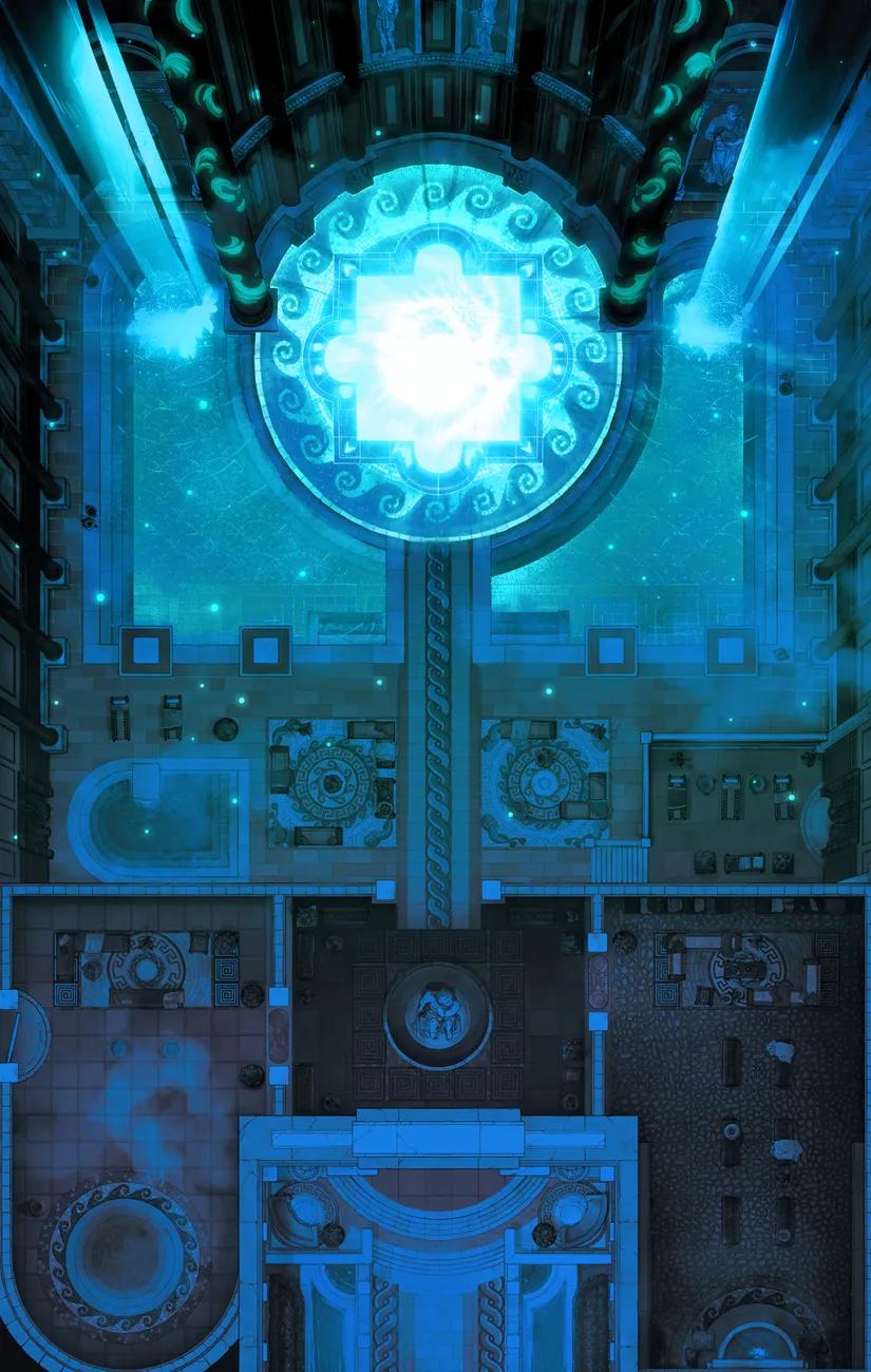 Imperial Bath Complex map, Rift Blue variant thumbnail