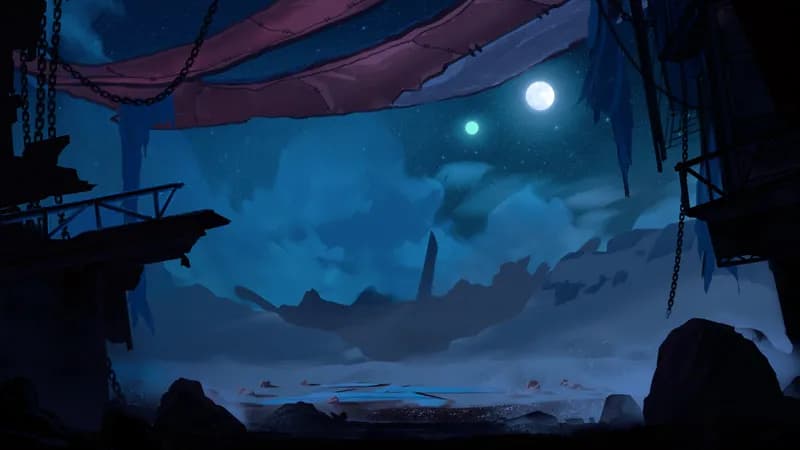 Collapsed Radio Tower map, Open Desert Night variant thumbnail