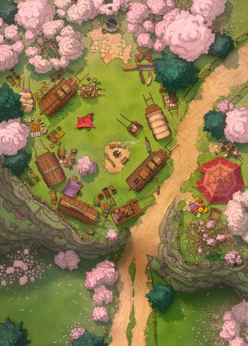 Caravan Camp map, Spring variant thumbnail