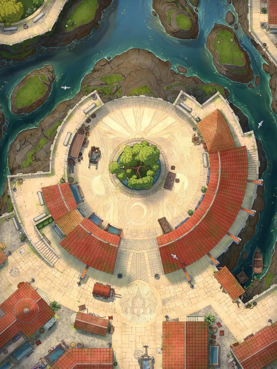 Hippogriff Postal Centre Exterior map, No Hippogriff variant thumbnail