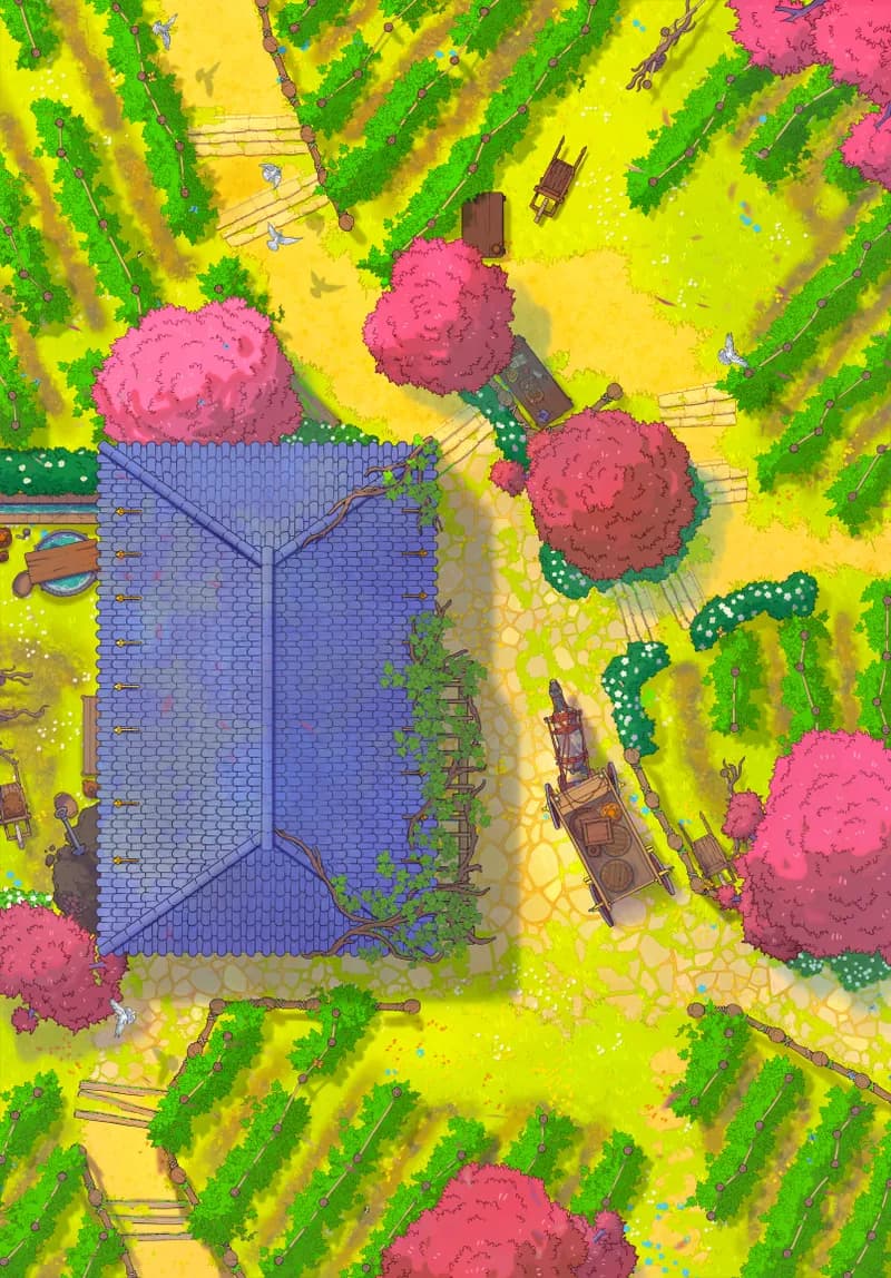 Vivid Vineyard map, Spring variant thumbnail
