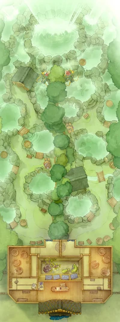 Steamy Japanese Bathhouse map, Plain Day variant thumbnail