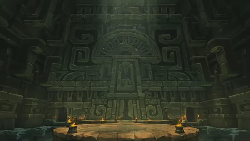 Temple of the Couatl Boss Room map, No Waterfalls variant thumbnail