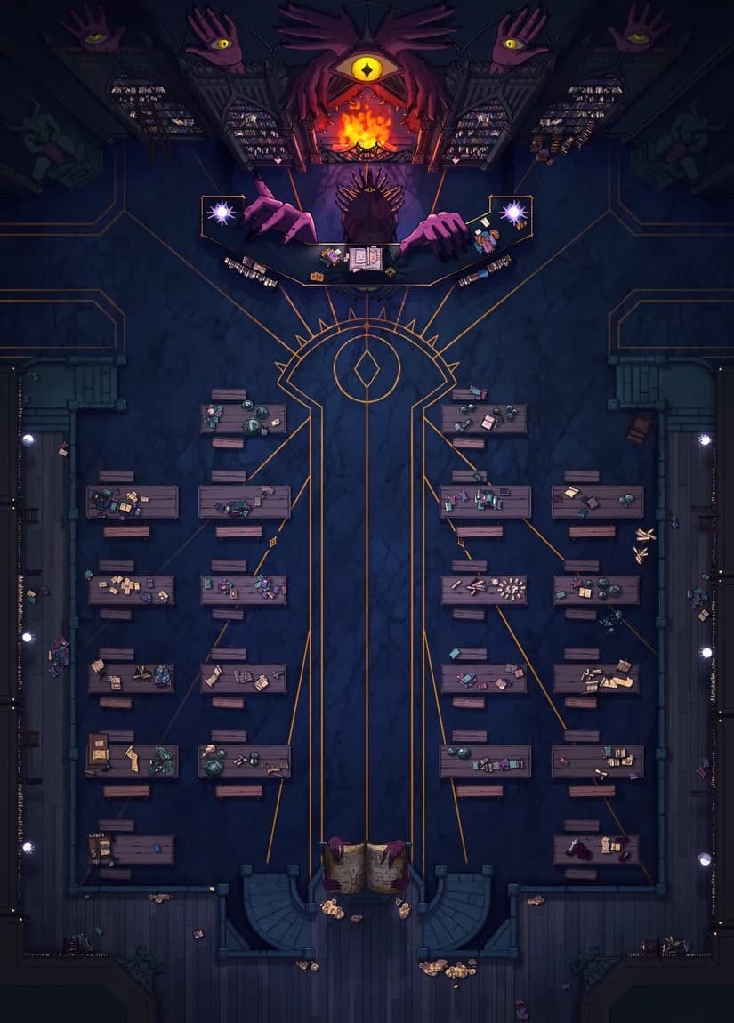 Demonic Library map, Study Hall variant thumbnail