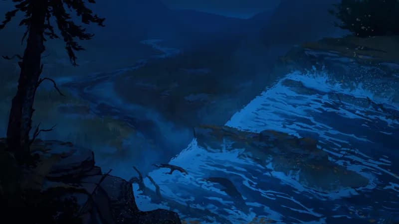 Impending Waterfall map, Original Night variant thumbnail