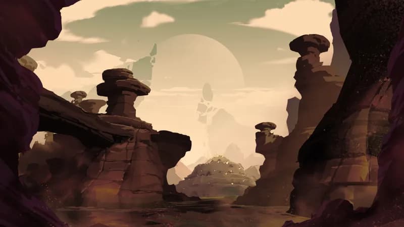 Alien Canyon Burrows map, Oil variant thumbnail