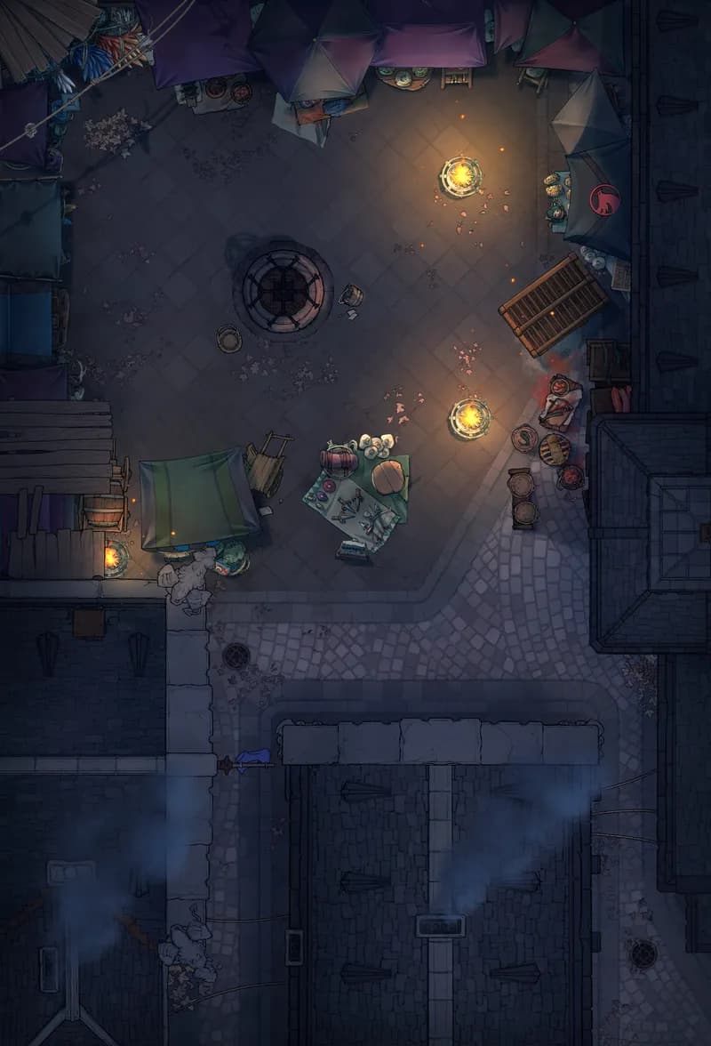 Dark Alleys map, Layout 3 Market variant thumbnail
