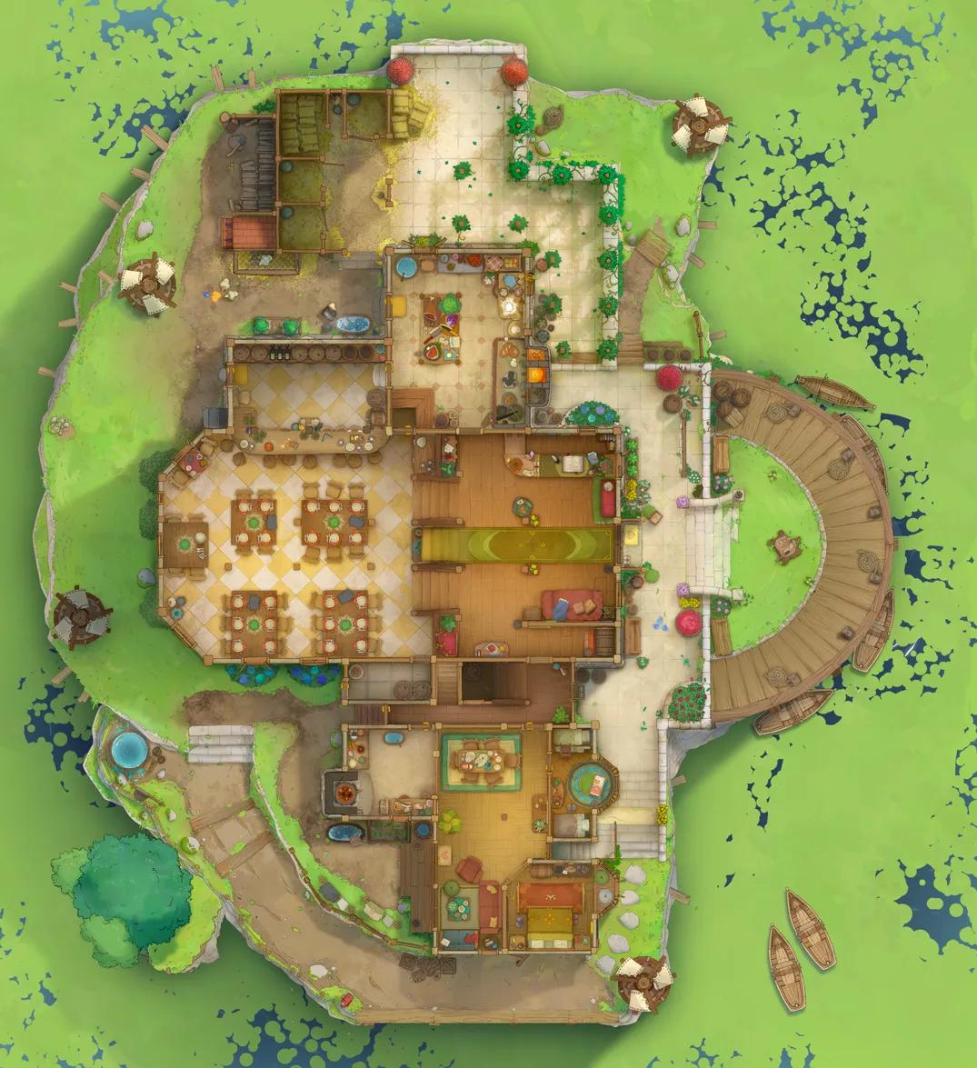Gryphon Roost Inn map, Swamp variant thumbnail