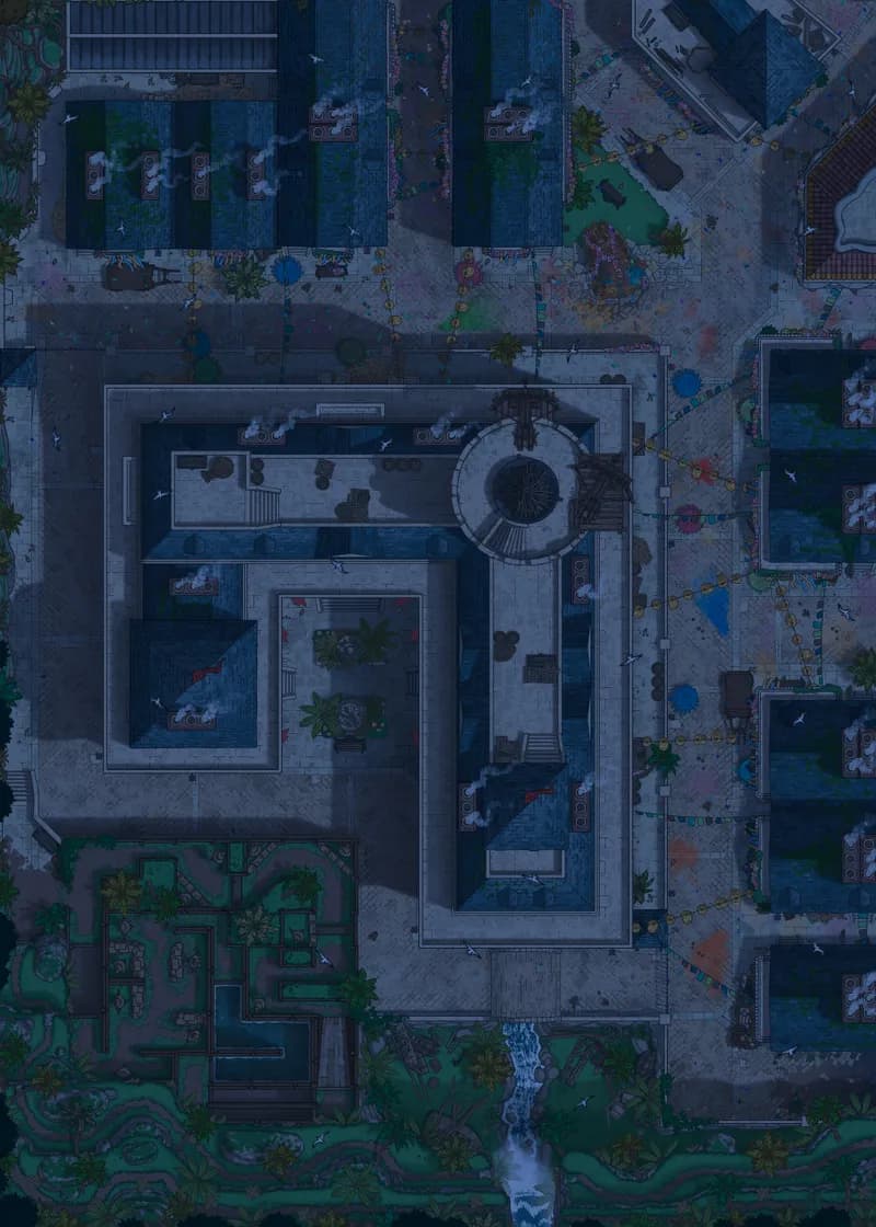 Corian Headquarters map, Carnival No Float Night variant thumbnail