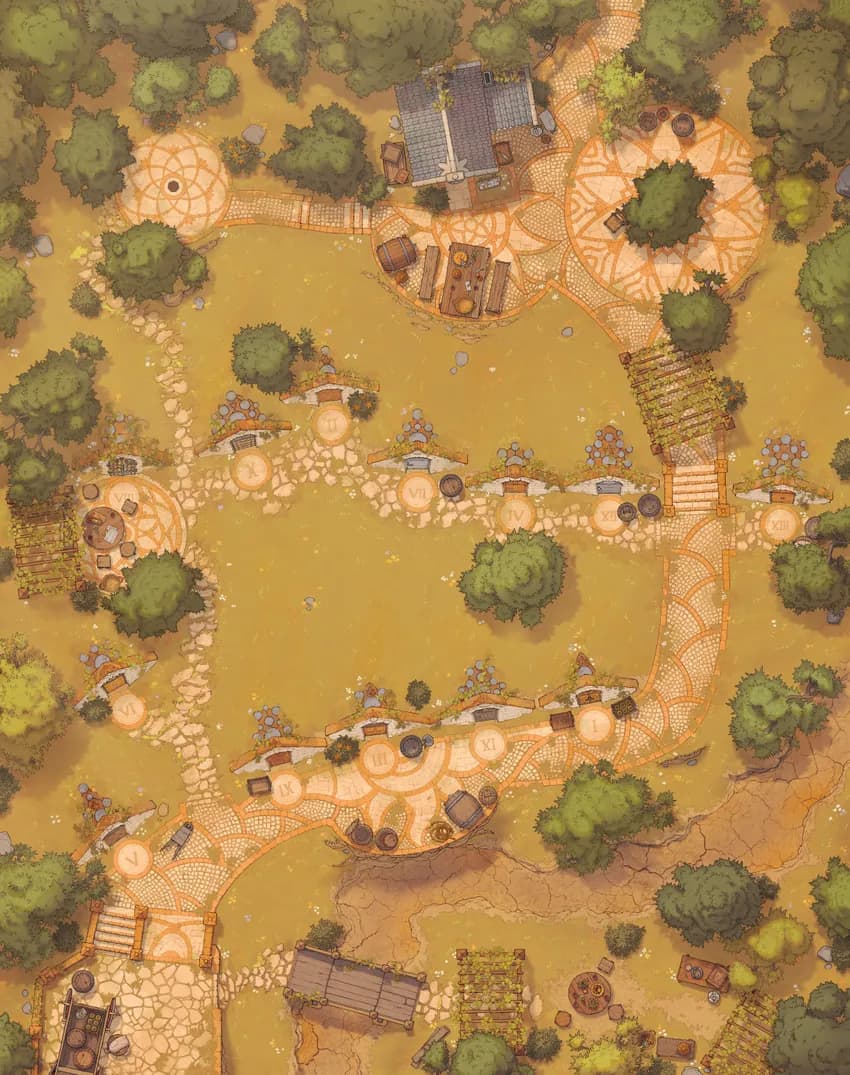 Verem Cellars map, Drought variant thumbnail