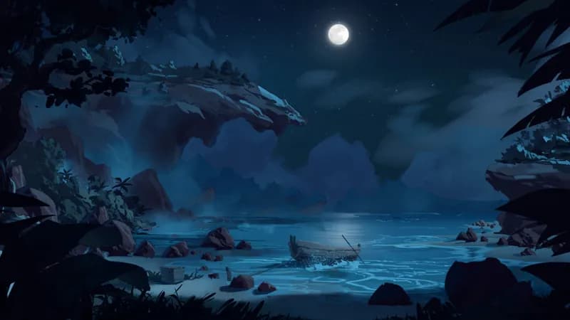 Beachside Cliff map, Original Night variant thumbnail