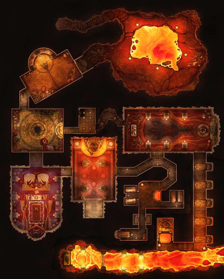Archon's Catacombs map, Lava variant thumbnail