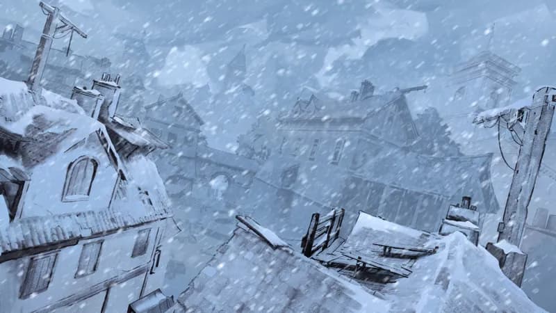 City Rooftop Chase map, Winter variant thumbnail