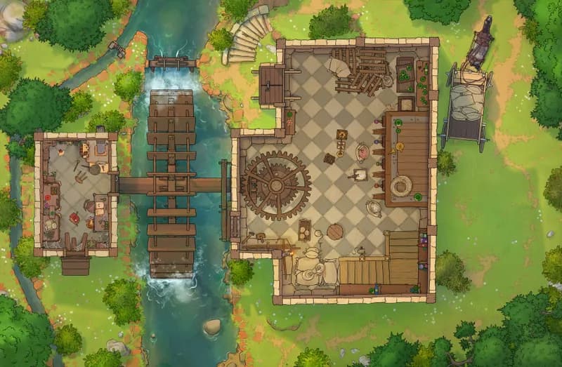 Potion Mill map, Interior Floor 01 Day variant thumbnail