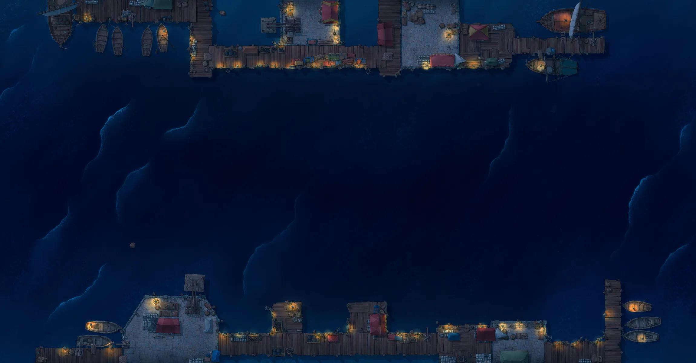 Dragon Ship Exterior map, No Boat Night variant thumbnail