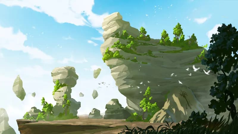 Tidal River map, Floating Islands variant thumbnail