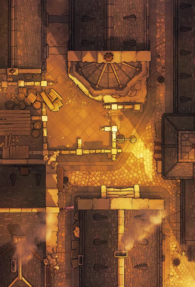 Dark Alleys map, Layout 3 Sunset variant thumbnail