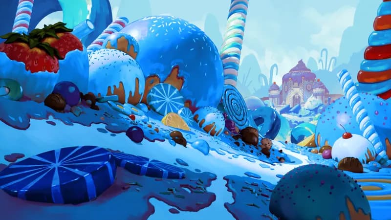 Candy Castle map, Berry Blue Bananza variant thumbnail