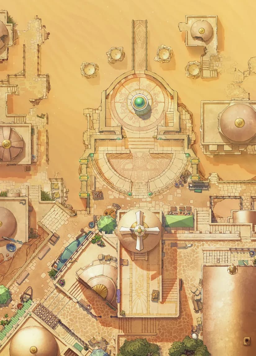 Shimmering Port map, Desert variant thumbnail