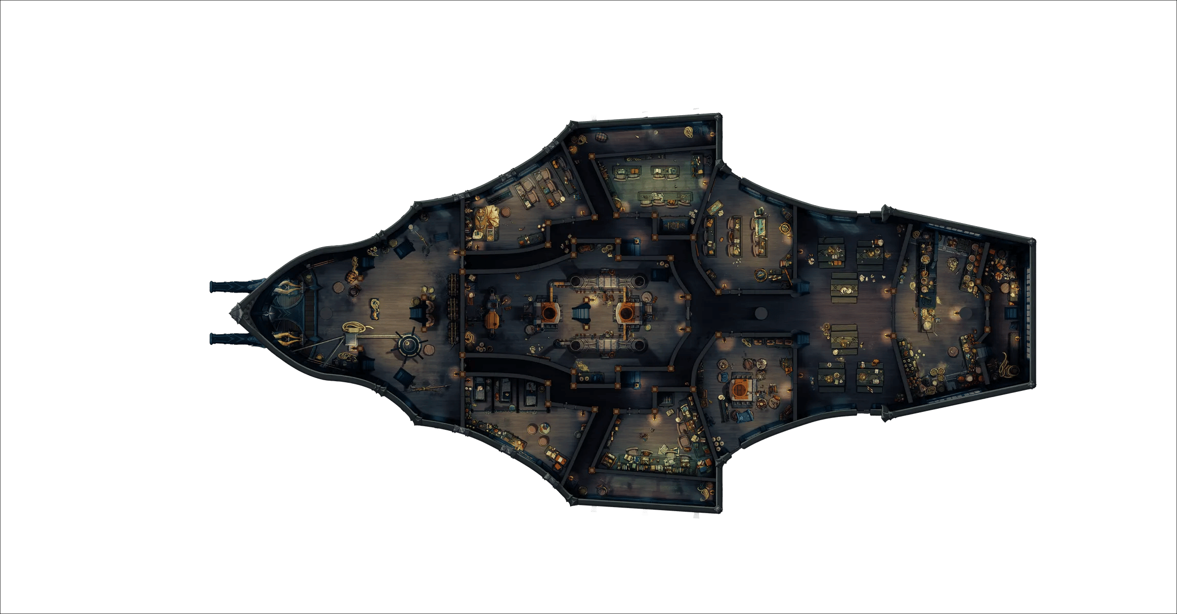 Dragon Ship Interior map, Lower Deck Submersible variant thumbnail