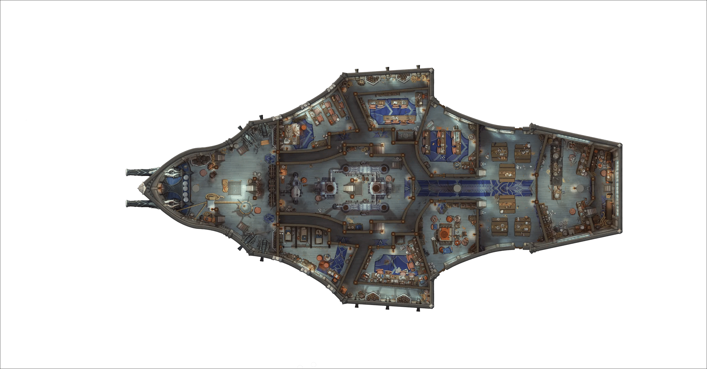 Dragon Ship Interior map, Lower Deck Royal Blue variant thumbnail