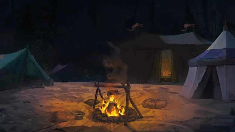 Medieval War Tents map, Party Camp Night variant thumbnail