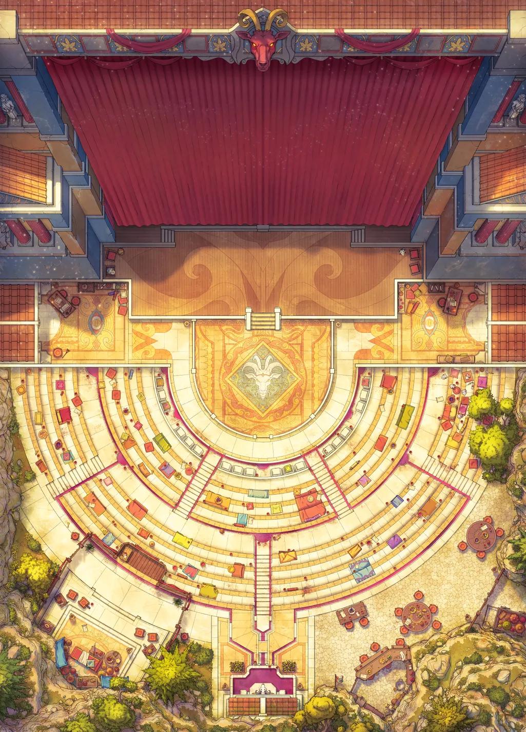 Affluent Amphitheatre map, Curtain variant thumbnail