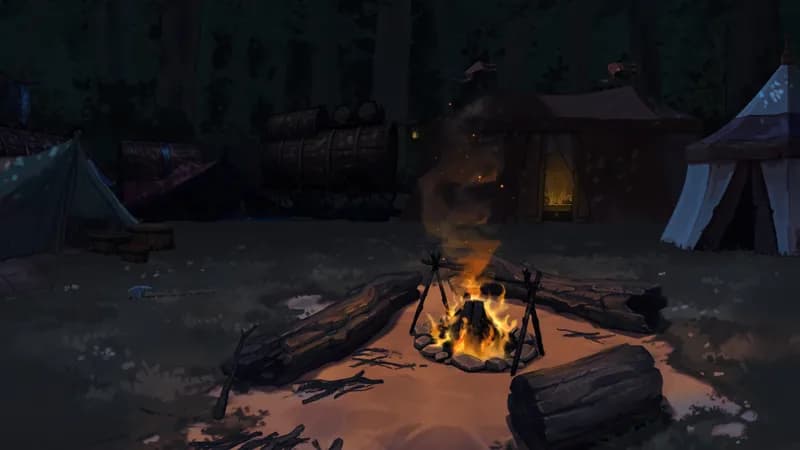 Caravan Camp map, Adventurer Camp Night variant thumbnail
