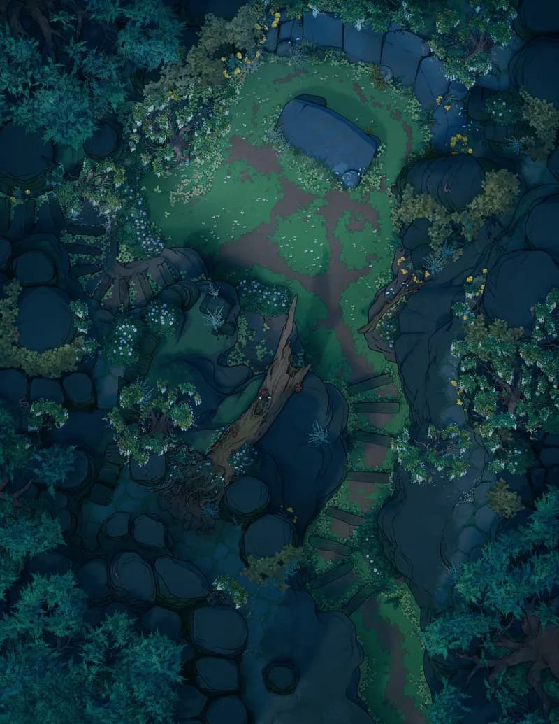 Dragon's Memorial map, Natural Night variant thumbnail