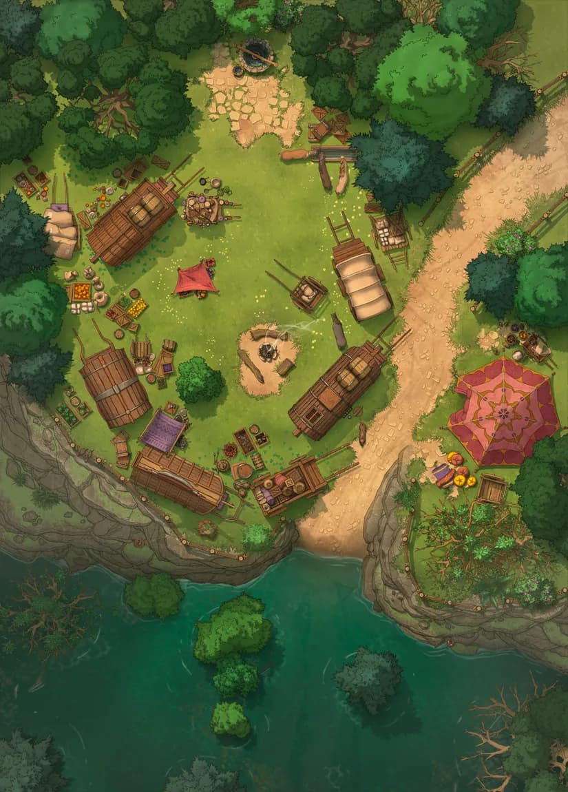 Caravan Camp map, Flood variant thumbnail