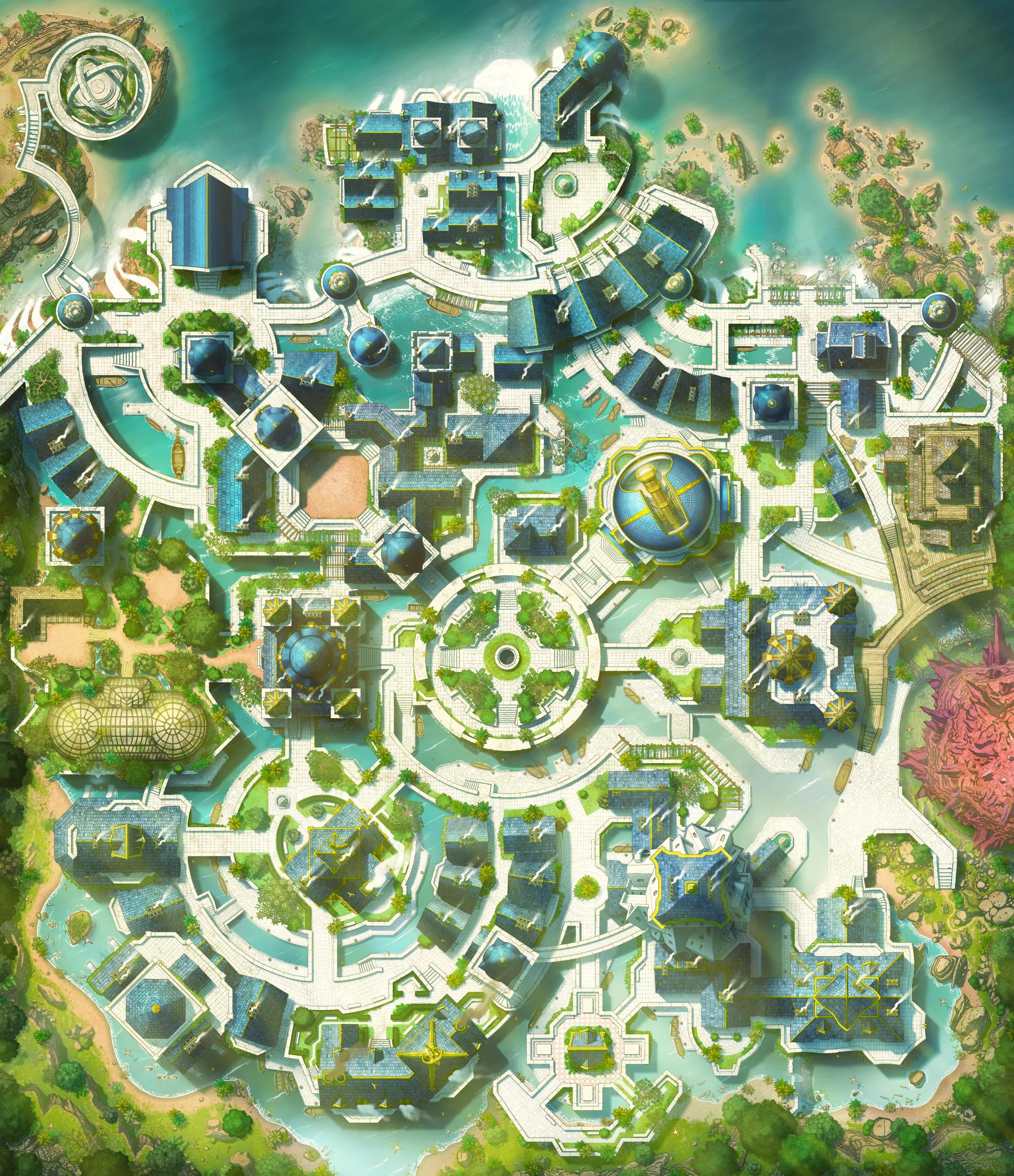 Elseridge Academy map, Tropical Day variant thumbnail