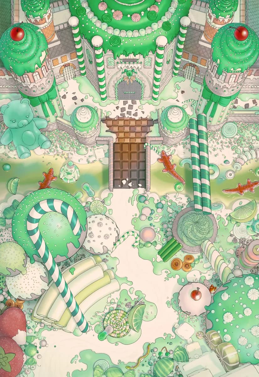 Candy Castle map, Mint Green variant thumbnail