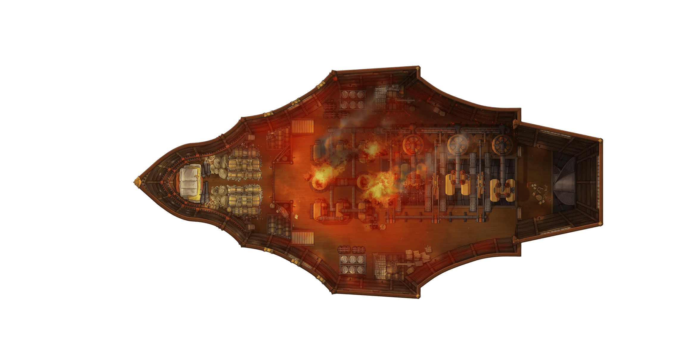 Dragon Ship - Engine Room map, Fire variant thumbnail