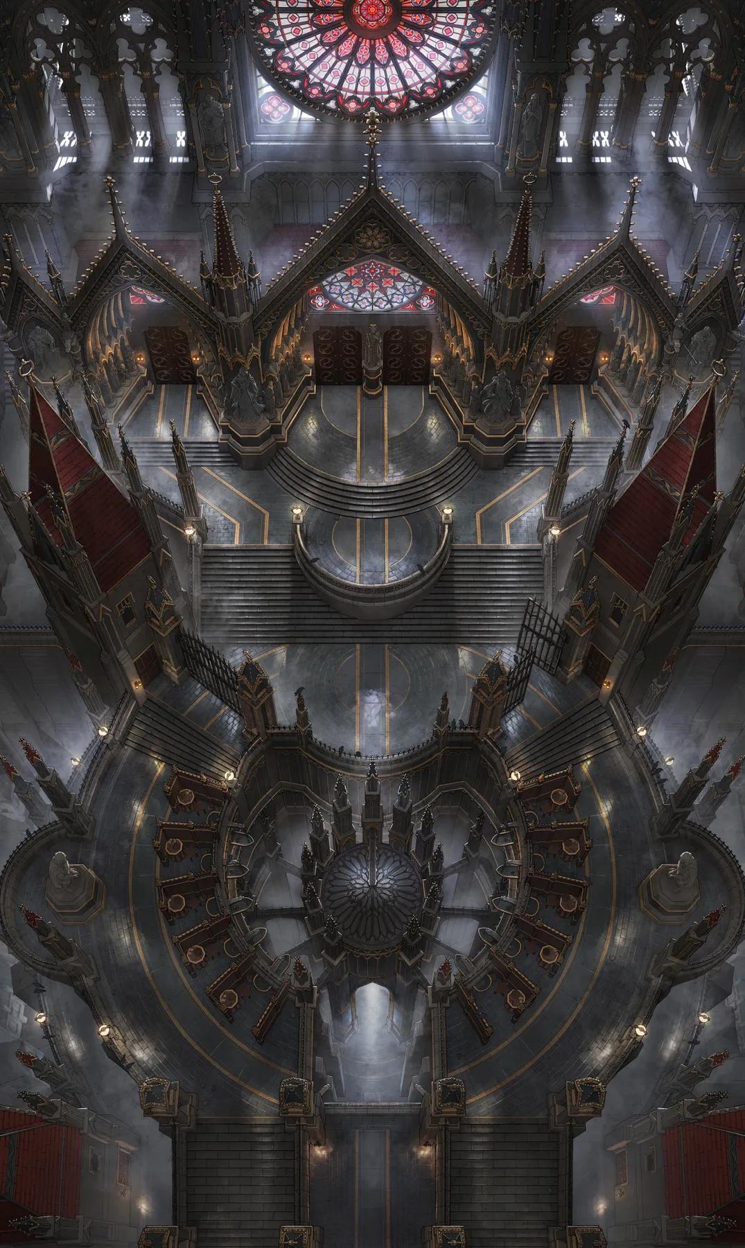 Cathedral of the Eight Exterior map, No Blood variant thumbnail