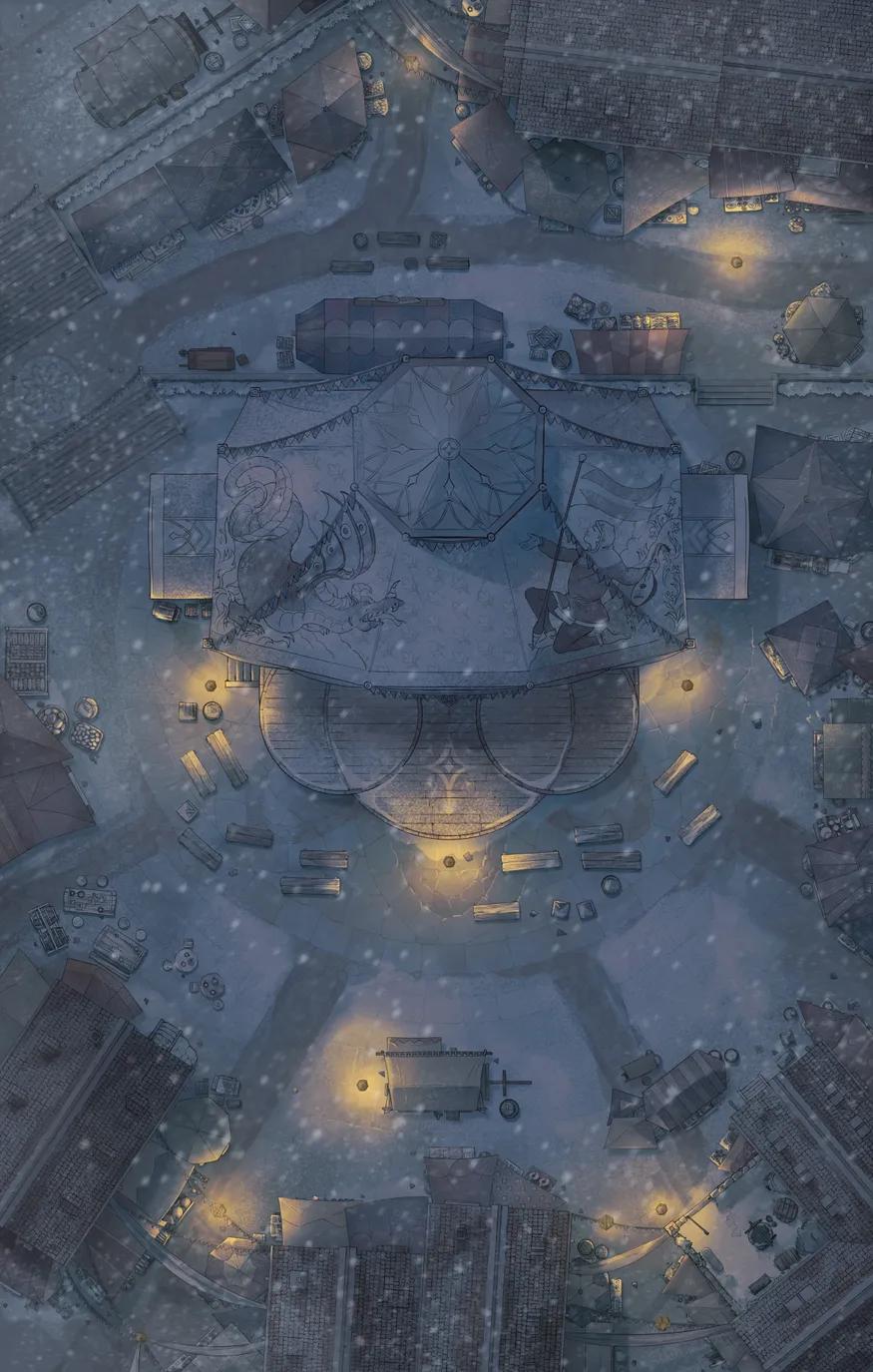 Marketplace Festival map, Winter Night variant thumbnail