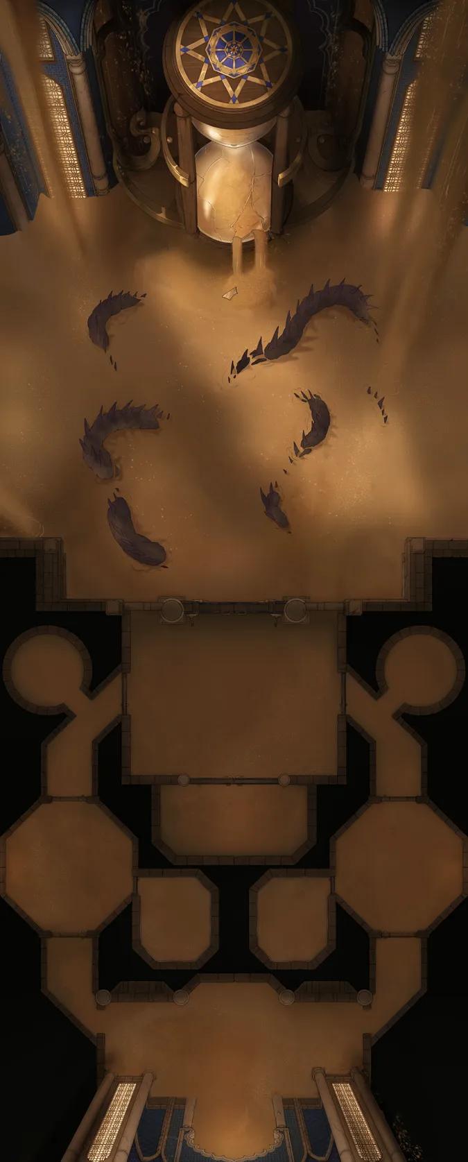 Tomb of Sand Interior map, Serpents Return variant thumbnail