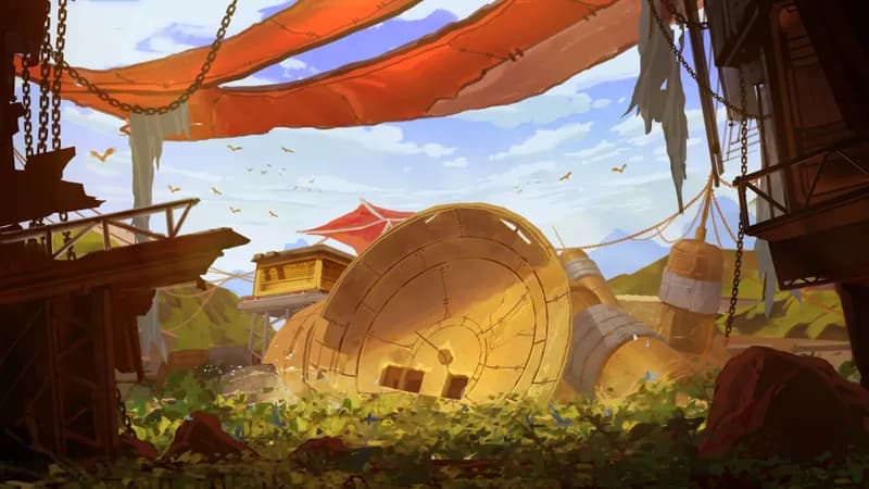 Collapsed Radio Tower map, Grasslands variant thumbnail