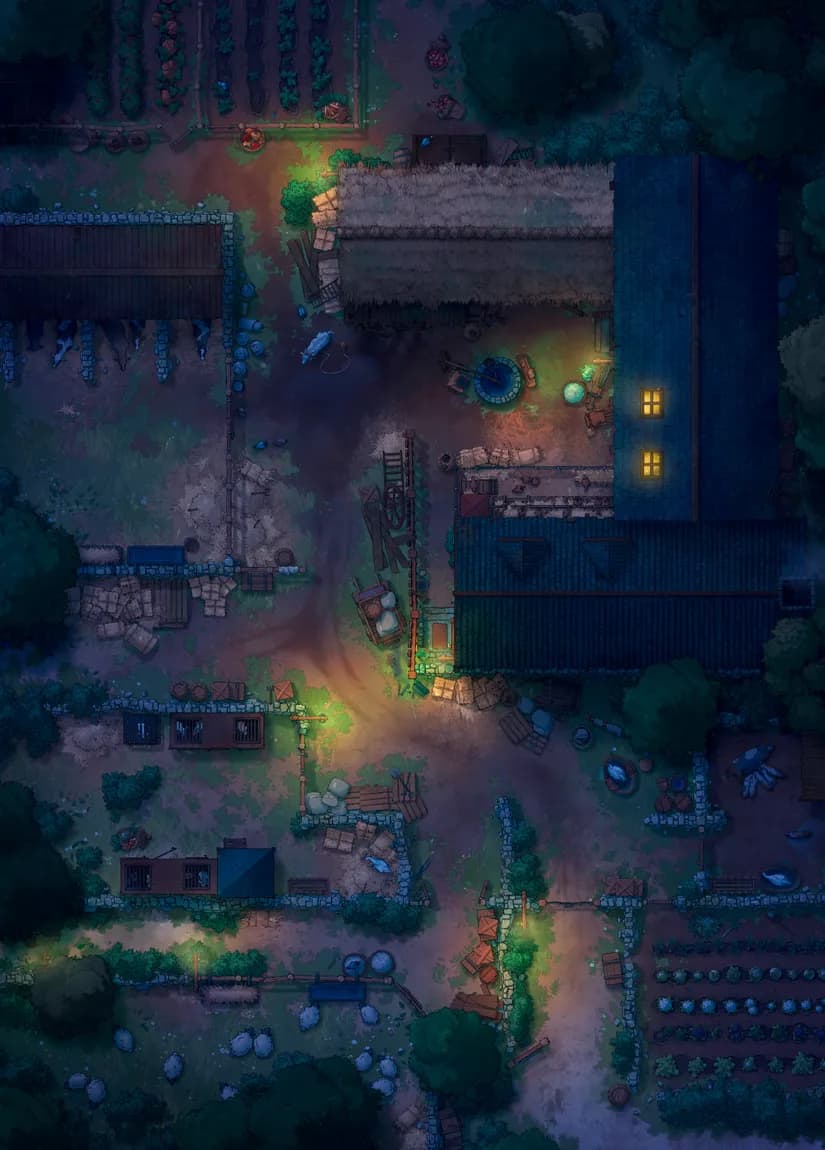 Village Farmhouse map, Original Night variant thumbnail