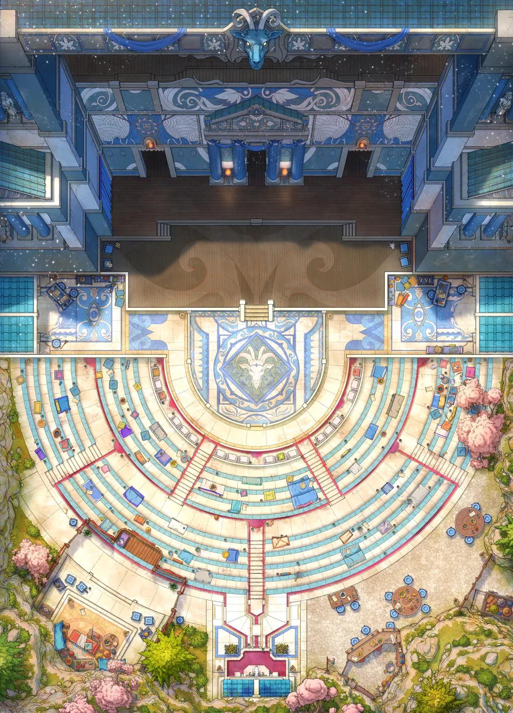 Affluent Amphitheatre map, Blue variant thumbnail