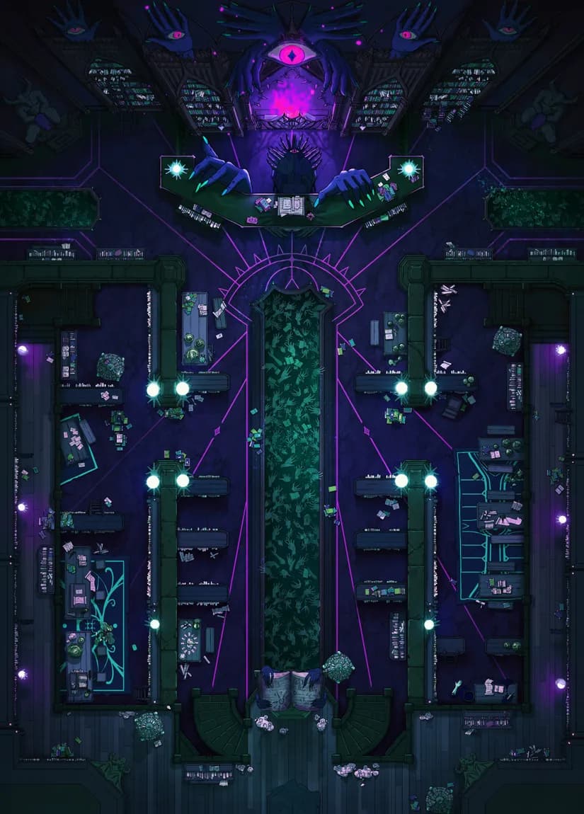 Demonic Library map, Eldritch variant thumbnail