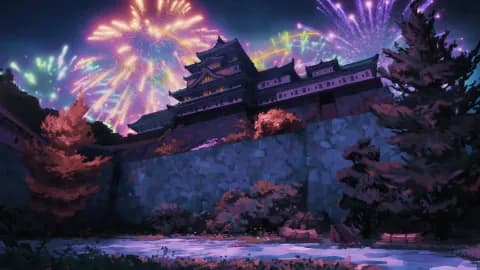 Japanese Castle map, Fireworks variant